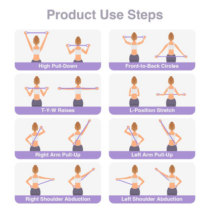 Figure 8 Resistance Bands – Silicone Exercise Bands for Women