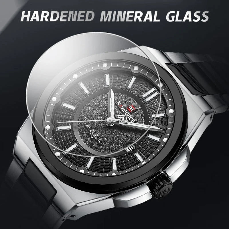 NAVIFORCE Premium Men's Watch | Stainless Steel | Japanese Quartz | Waterproof 30M
