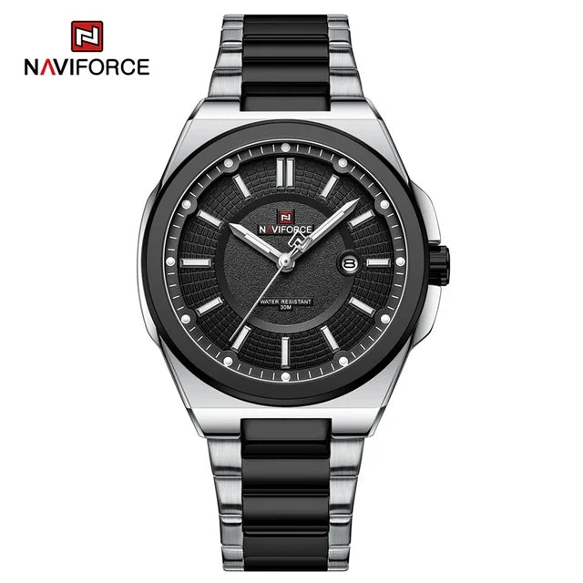 NAVIFORCE Premium Men's Watch | Stainless Steel | Japanese Quartz | Waterproof 30M
